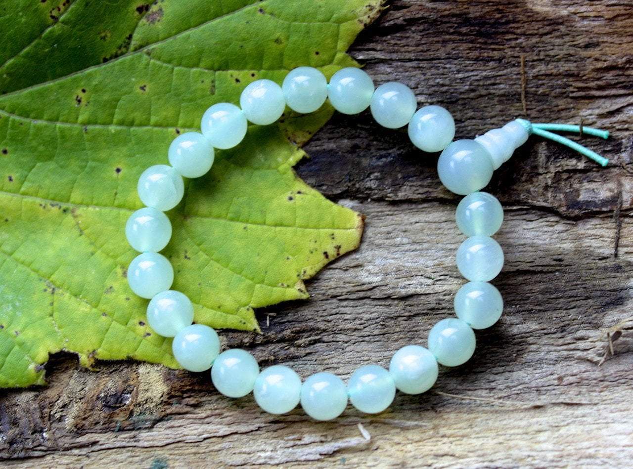 Stretchy Jade Wrist Mala - DharmaShop