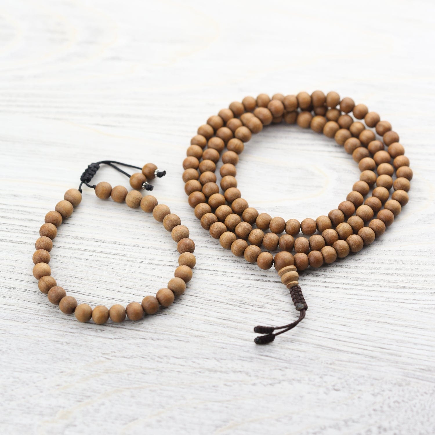Beads Brown Chanting mala deodar wood mala 8 mm original mala with good  smell at Rs 39/piece in Una