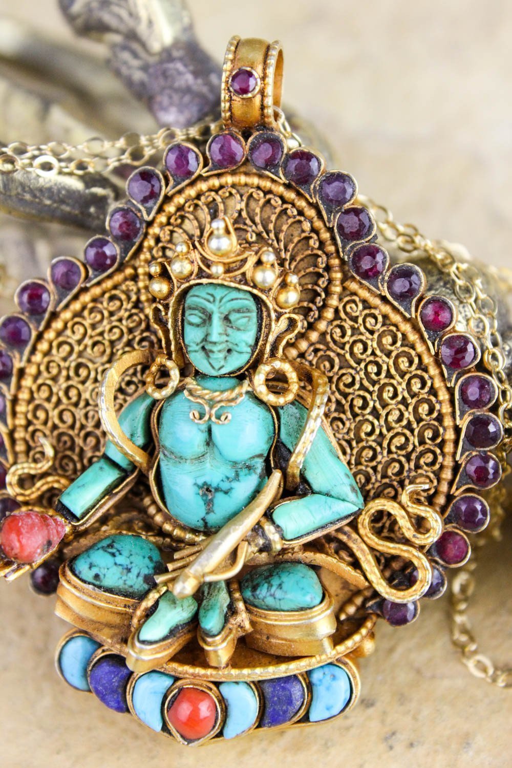 Picturesque Thai Vermeil Buddha Necklace - DharmaShop