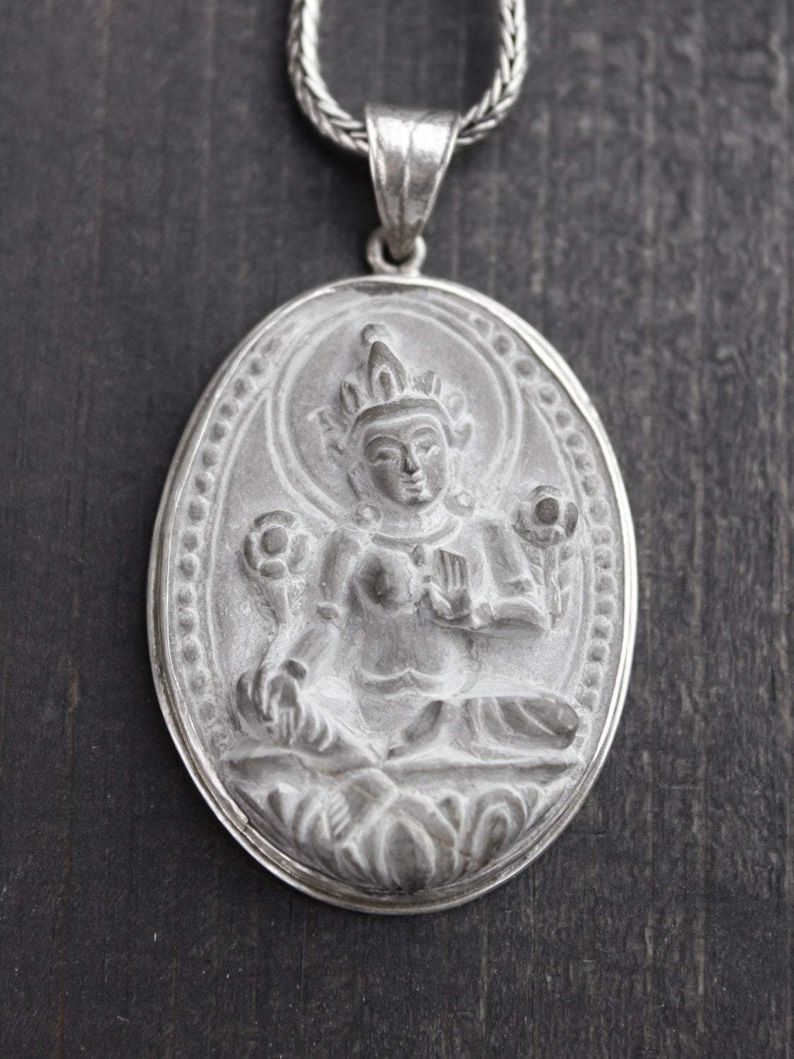 white tara pendant