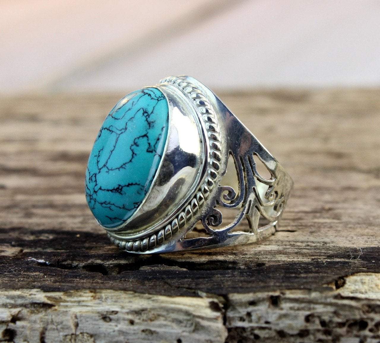 Turquoise Stone Ring - DharmaShop