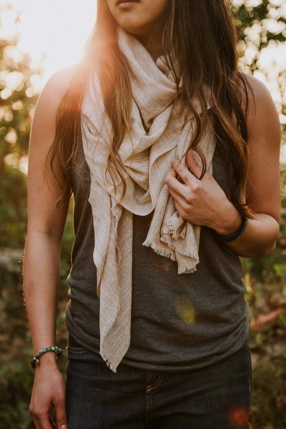 cashmere tan scarf