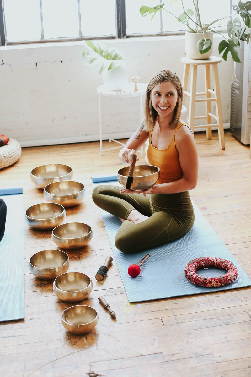 YOGA & MEDITATION: singing bowls, malas, shawls: 'Sattvic