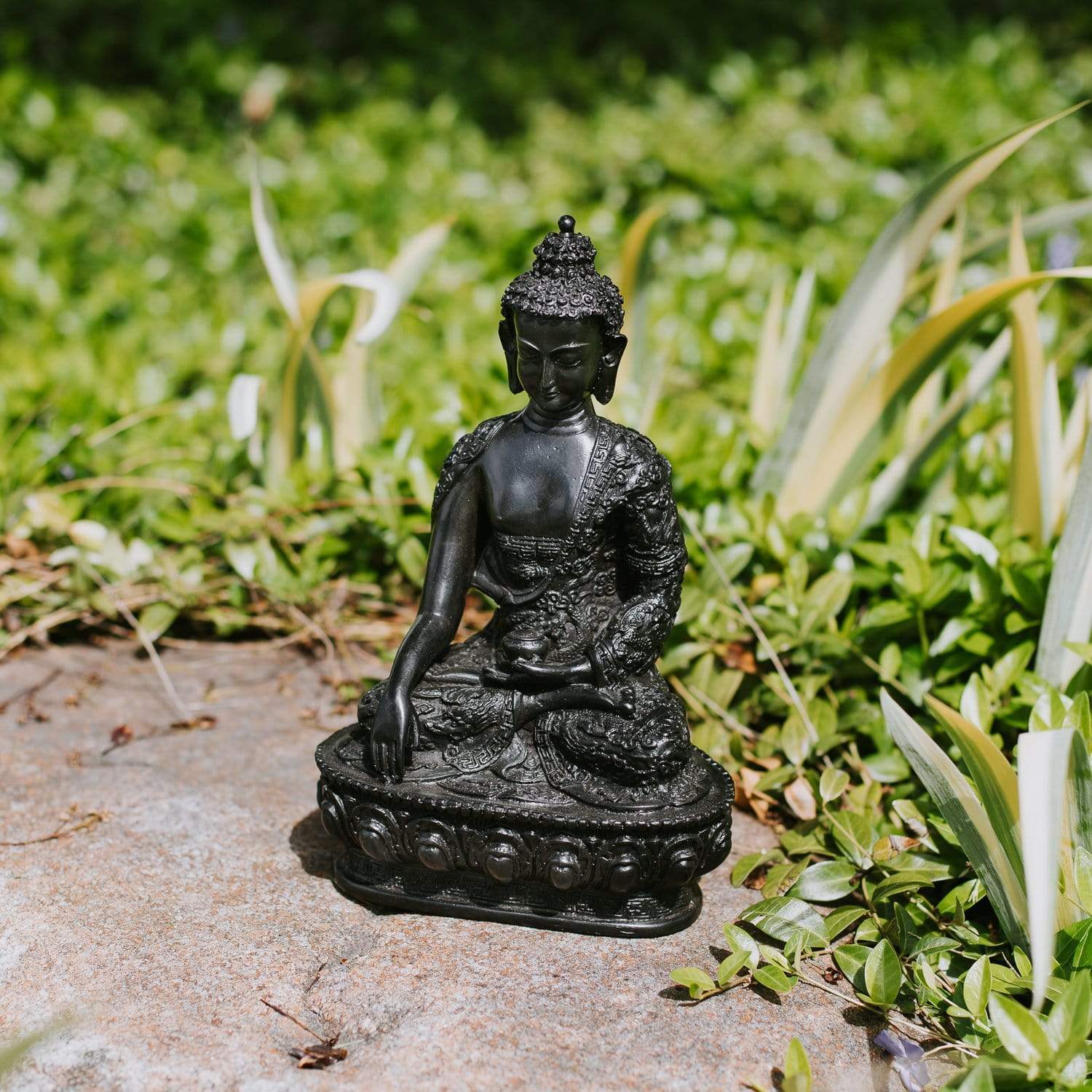 Grootte Hubert Hudson Vuil Outdoor Buddha Statue - DharmaShop