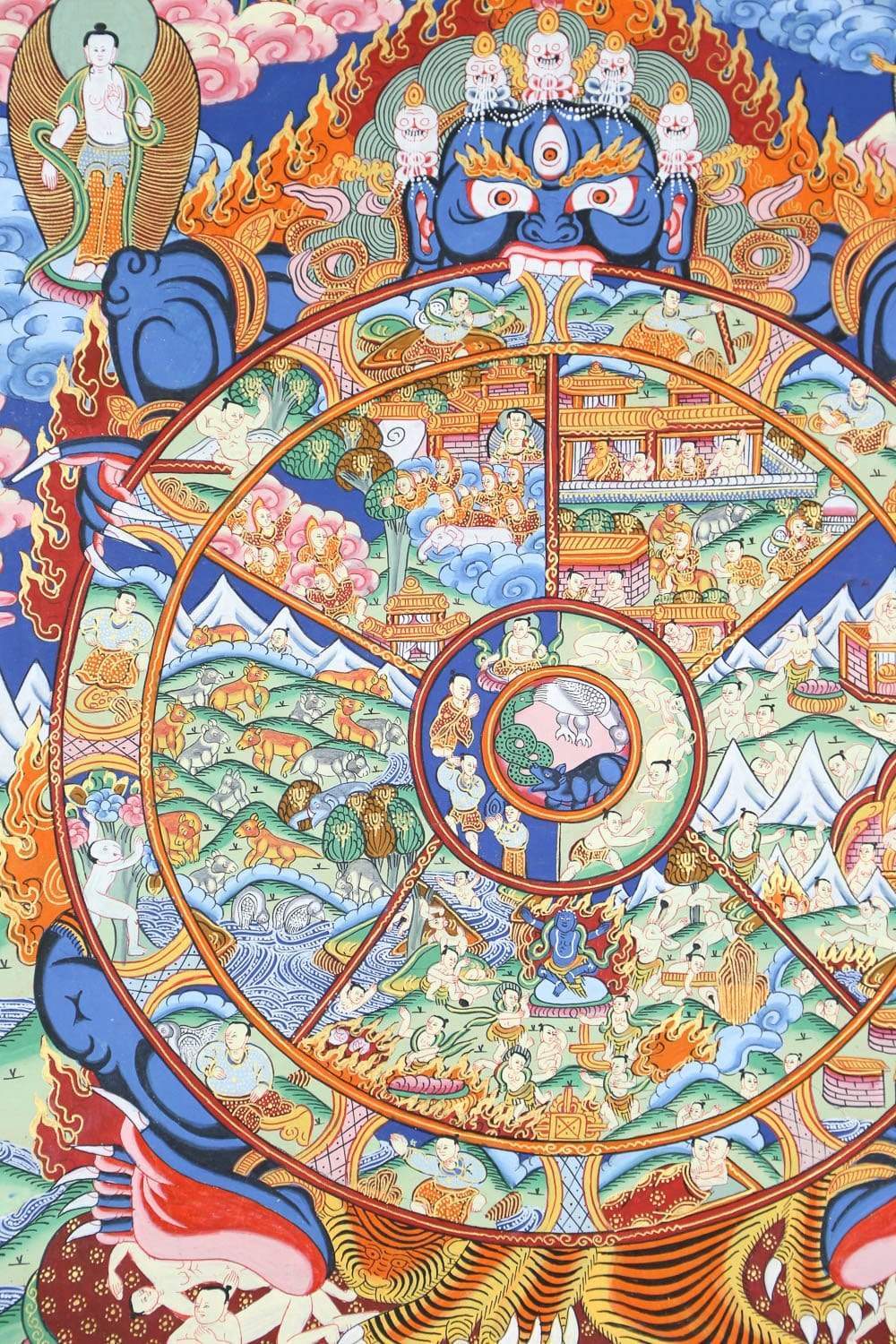 tibetan thangka tibetan thangka wheel of life