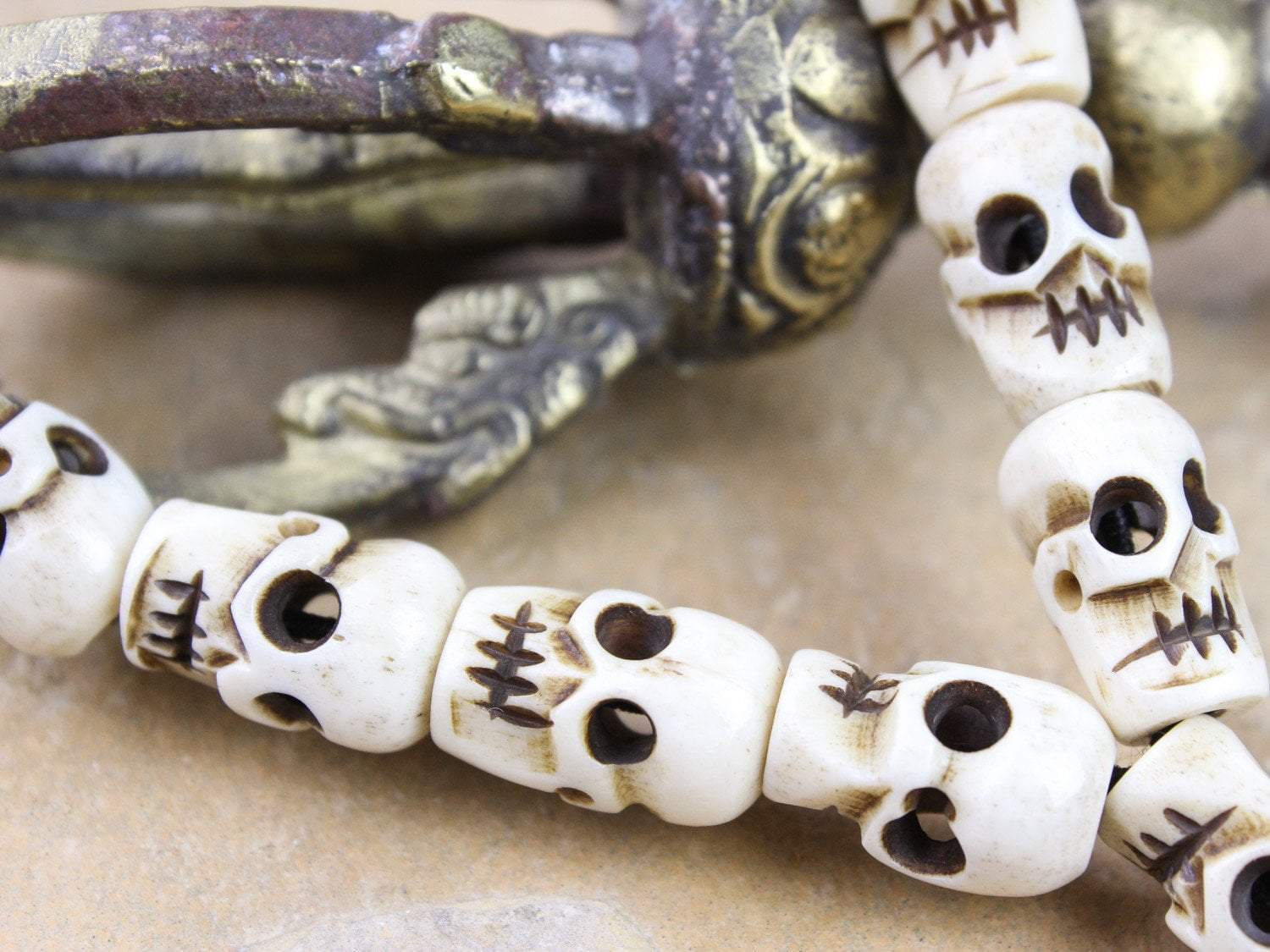 Classic Skull Bead Wrist Mala - DharmaShop
