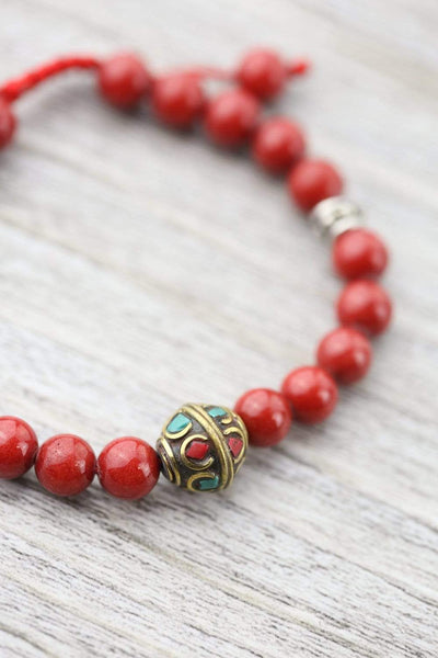 Traditional Tibetan Bead Wrist Mala - DharmaShop