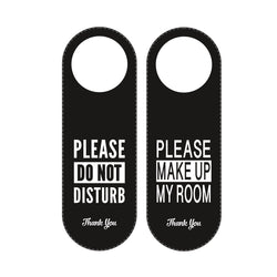 Do Not Disturb Please Make Up Room Hotel Door Hanger 2 Pack