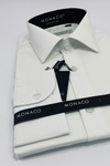 قميص أكسفورد رسمي رجالي لون أبيض