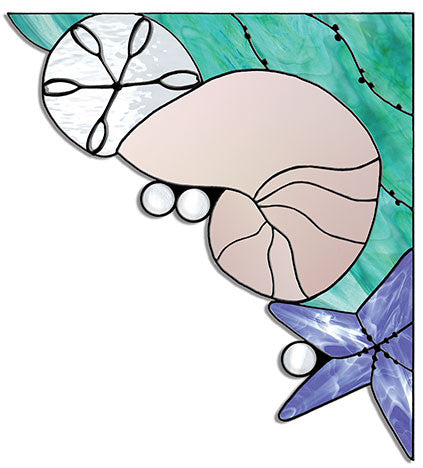 Free Stained Glass Patterns Sea Shells Corner By Dione Roberts The Avenue Stained Glass