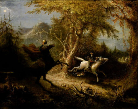 Dullahan or Headless Horseman Painting