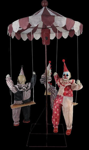 Clown Go-Round - Electric Animated Halloween Prop