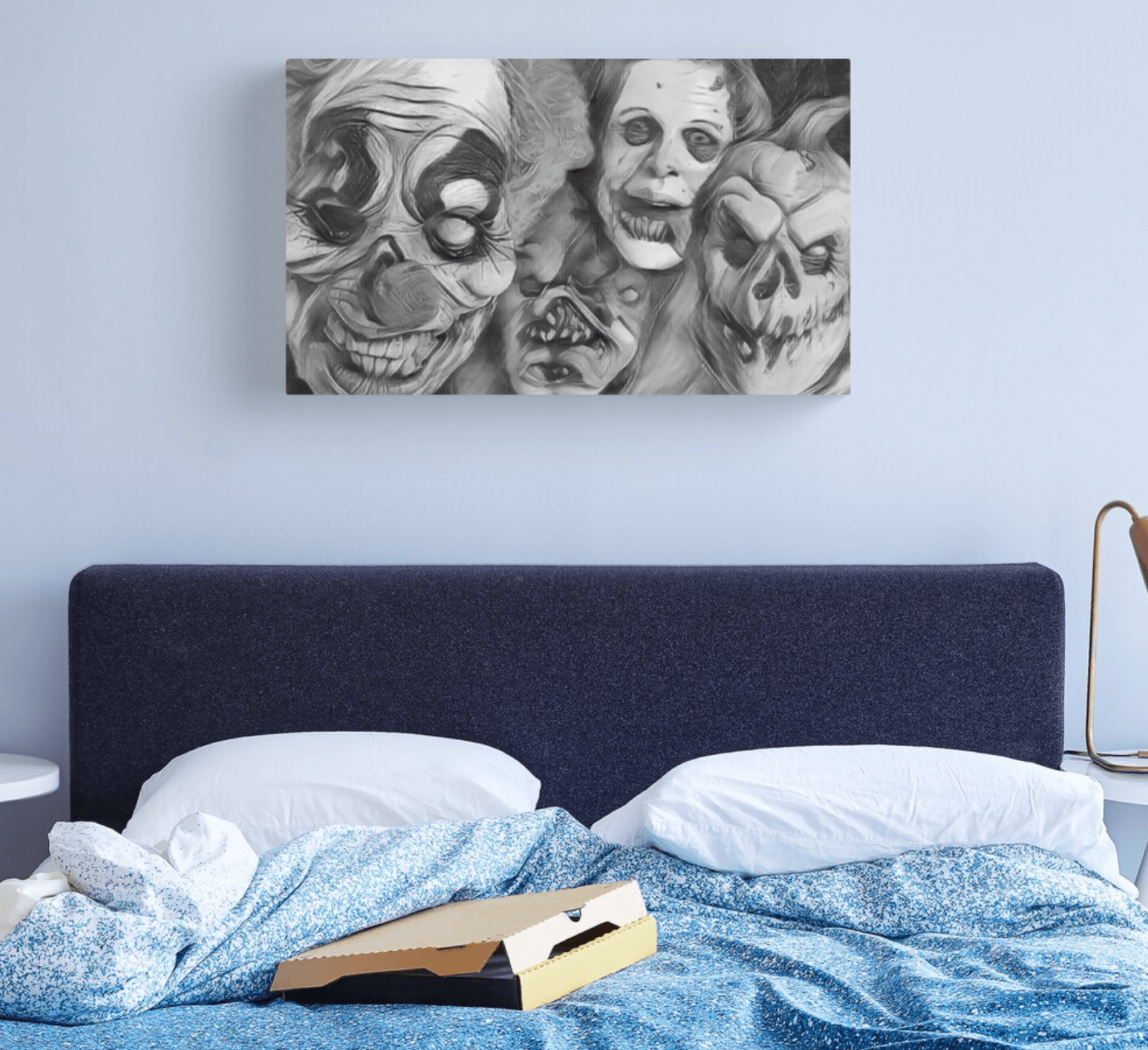 Horror Faces Canvas Print