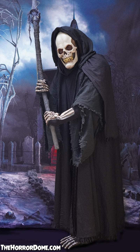 Adult Dark Rituals Black Hooded Priest Robe Satan Scary Mens Halloween  Costume