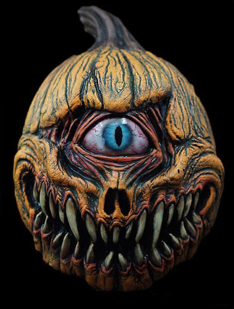 Halloween Evil Pumpkin Skull Mask Shade Cosplay Easter Horror Demon Killer  Spooky Lampshade PU Masks Party Costume Props