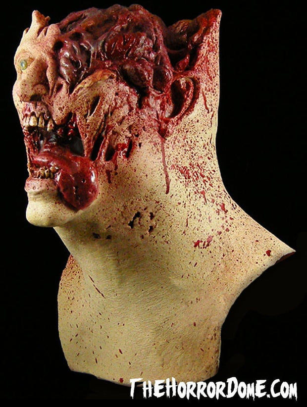 "Shotgun Blast Head" Gory Gunshot Mask | The Horror Dome