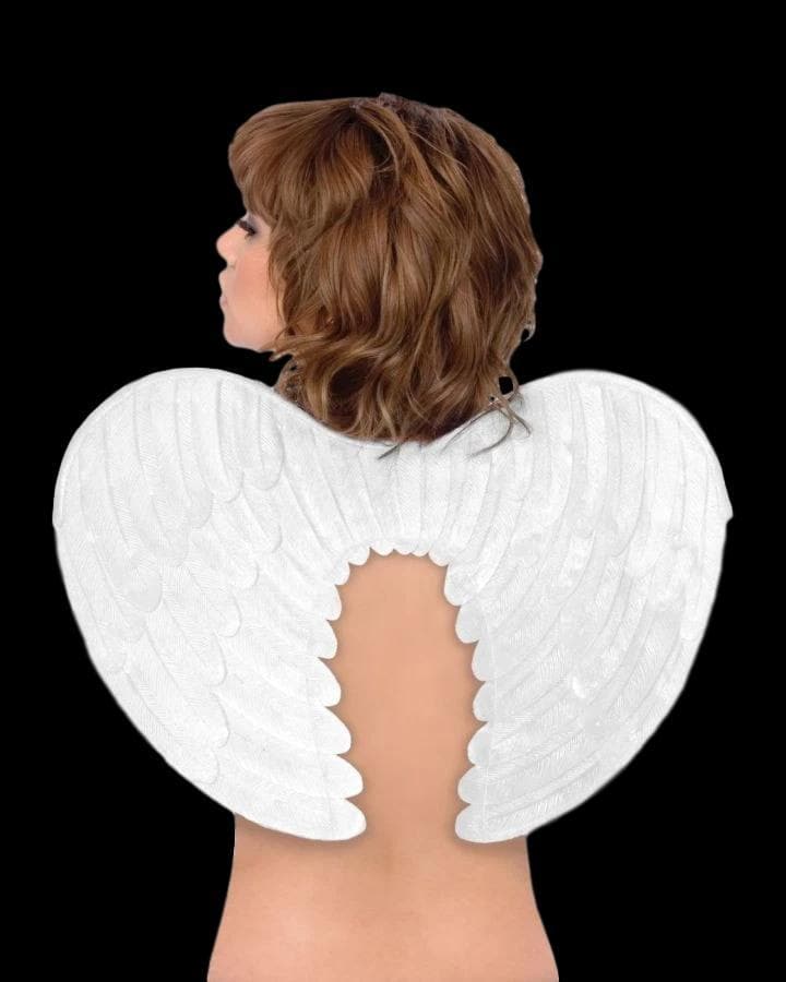 Angel Floating Feather Wings, White, One Size, Wearable Costume Accessory  for Halloween