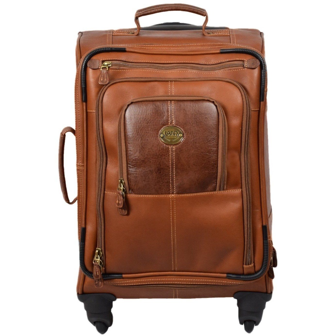 leather carry on luggage with wheels