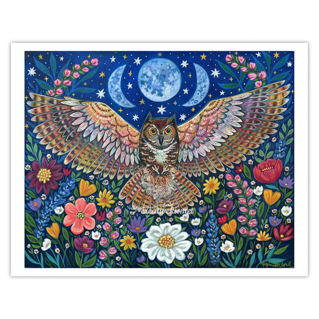 Owl Moon - Art Print – Creative Kismet