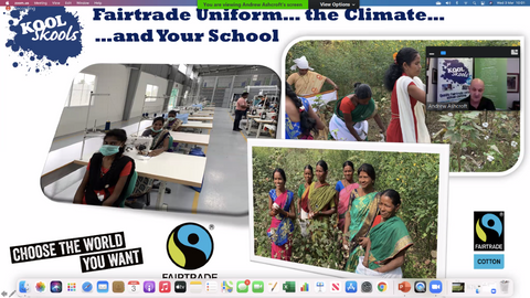 Kool Skools webinar, Fairtrade Uniform, the Climate and Your School for Fairtrade Fortnight 21