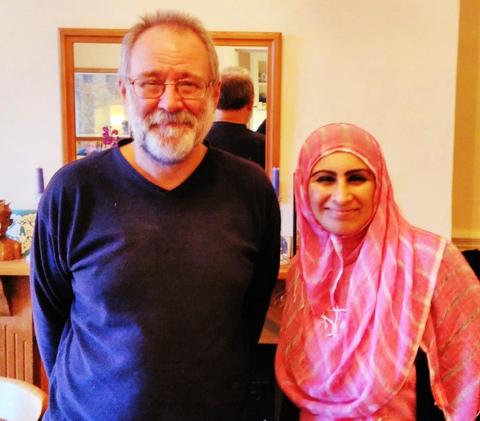 Sabeena Ahmed with Bruce Crowther MBE, Garstang, UK - Chocolate Masterclass 2016