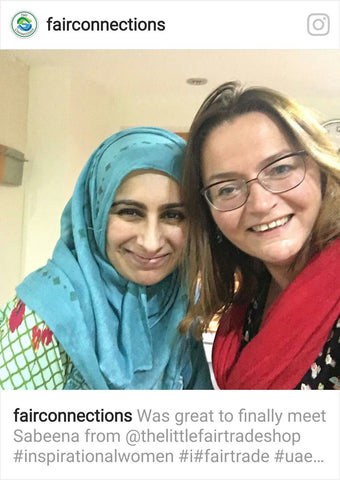 Dr Sara Parker and Sabeena Ahmed on Instagram via Fair Connections April 2017 