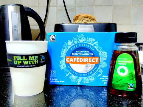 Fairtrade Breakfast Equal Exchange Decaf tea and Guatemalan Honey Traidcraft by The Little Fair Trade Shop Dubai UAE