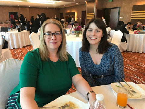 BSEP, NAMA, SSE London Graduation Ceremony, 2019, Amy and Kylie Dickenson from SSE London and North West,  Sharjah Golf and Shooting Club, UAE 
