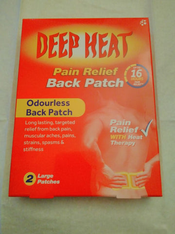 Deep Heat Patches for my poor shoulders - A God Send