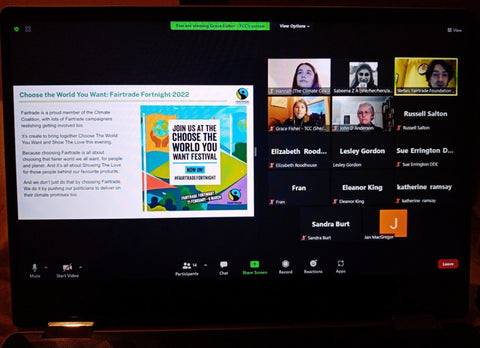 Fairtrade Fortnight 2022 Climate Coalition webinar with Sabeena Z Ahmed