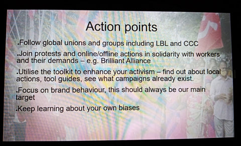 Anti Racism in the anti sweat shop movement webinar with Mayisha Begum and Labour Behind the Label.  February 2022 blog with Sabeena Z Ahmed