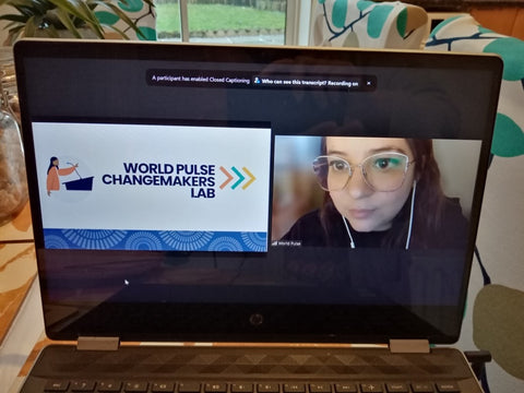 World Pulse Changemaker Live webinar Module 5 December 2022 pic 1 with Sabeena Z Ahmed