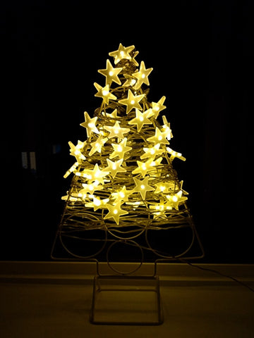 Fair Trade Xmas Tree Stand with IKEA Star Lights, Sustainable ideas with Sabeena Ahmed