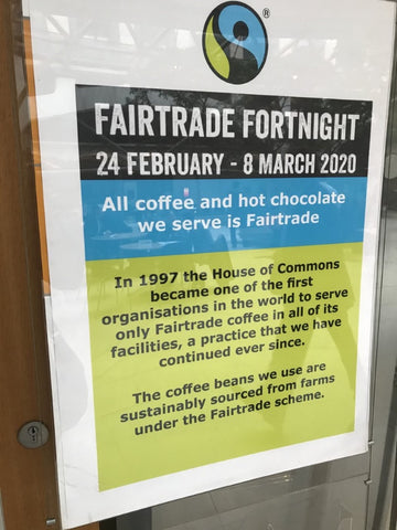 Fairtrade Fortnight 2020 at the House of Commons, UK