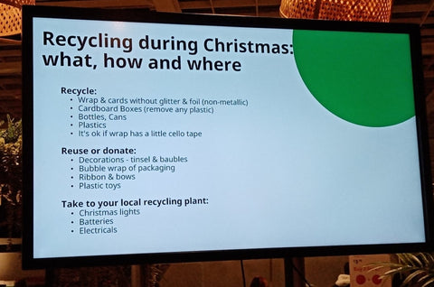 Recycling During Xmas Ikea Lagom Live December 21 with Sabeena Z Ahmed