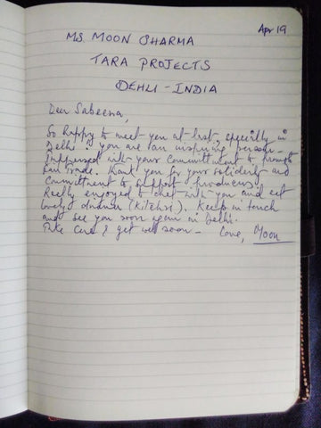 From Dubai to Dehli - Visit by Moon Sharma of Tara Projects Dehli India April 2019 by Sabeena Ahmed Guest comments