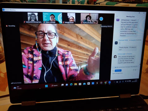 World Pulse Changemaker Live webinar Module 5 December 2022 pic 4 with Sabeena Z Ahmed