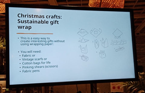 Xmas Crafts Sustainable Gift Wrap Ikea Lagom Live December 21
