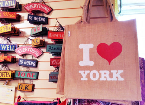 I love York bag visit to Shared Earth by Sabeena Ahmed & The Little Fair Trade Shop August 2016