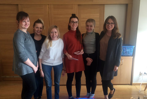 Joanna Smieja with her collegues Warsaw Poland
