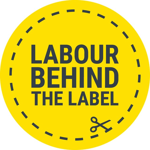Labour Behind The Label logo with Sabeena Z Ahmed
