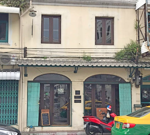 Roadside view of the Heritage Craft and Cafe Bangkok visited by Sabeena Ahmed June 2018