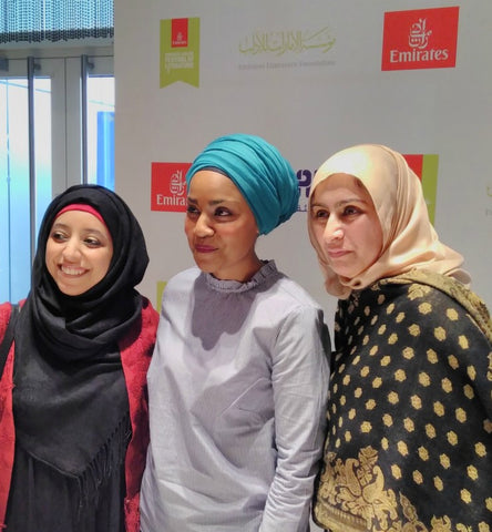 Fairtrade Fortnight 17 Mrs Saima Tahqiq, Nadiya Hussain, Sabeena Ahmed (The Little Fair Trade Shop) Emirates Airline Literature Festival, Dubai, UAE - March 17 