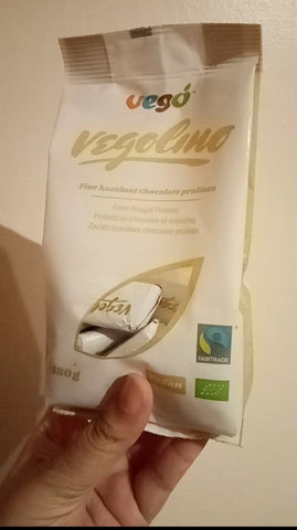 The Little Fair Trade Blog, Plastic Free July 21, Vegolino chocolate in totally recyclable packaging with Sabeena Z Ahmed