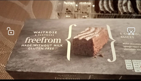 The Little Fair Trade Blog, Plastic Free July 21, Waitrose gluten free chocolate brownies  with Sabeena Z Ahmed