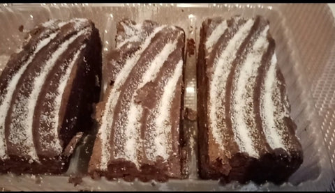 The Little Fair Trade Blog, Plastic Free July 21, Waitrose gluten free chocolate brownies  with Sabeena Z Ahmed