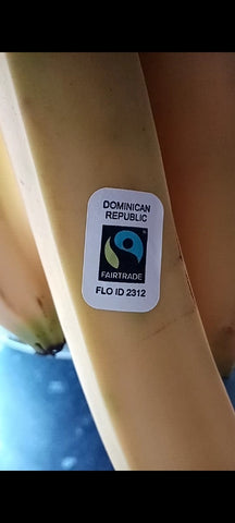 The Little Fair Trade Blog, Plastic Free July 21, Fairtrade Dominican Republic bananas, with Sabeena Z Ahmed