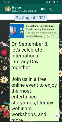 International Literacy Day 2021 with Sabeena Z Ahmed