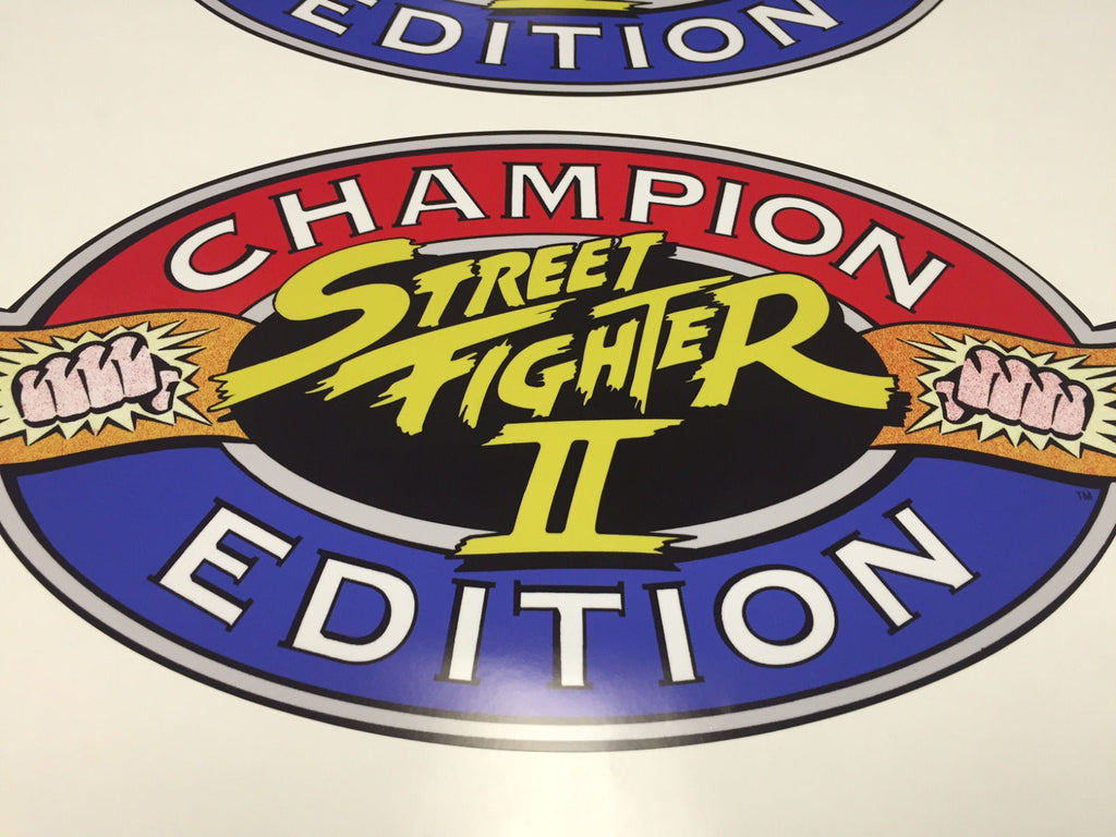  Street Fighter  II Champion Edition Side Art Decals  