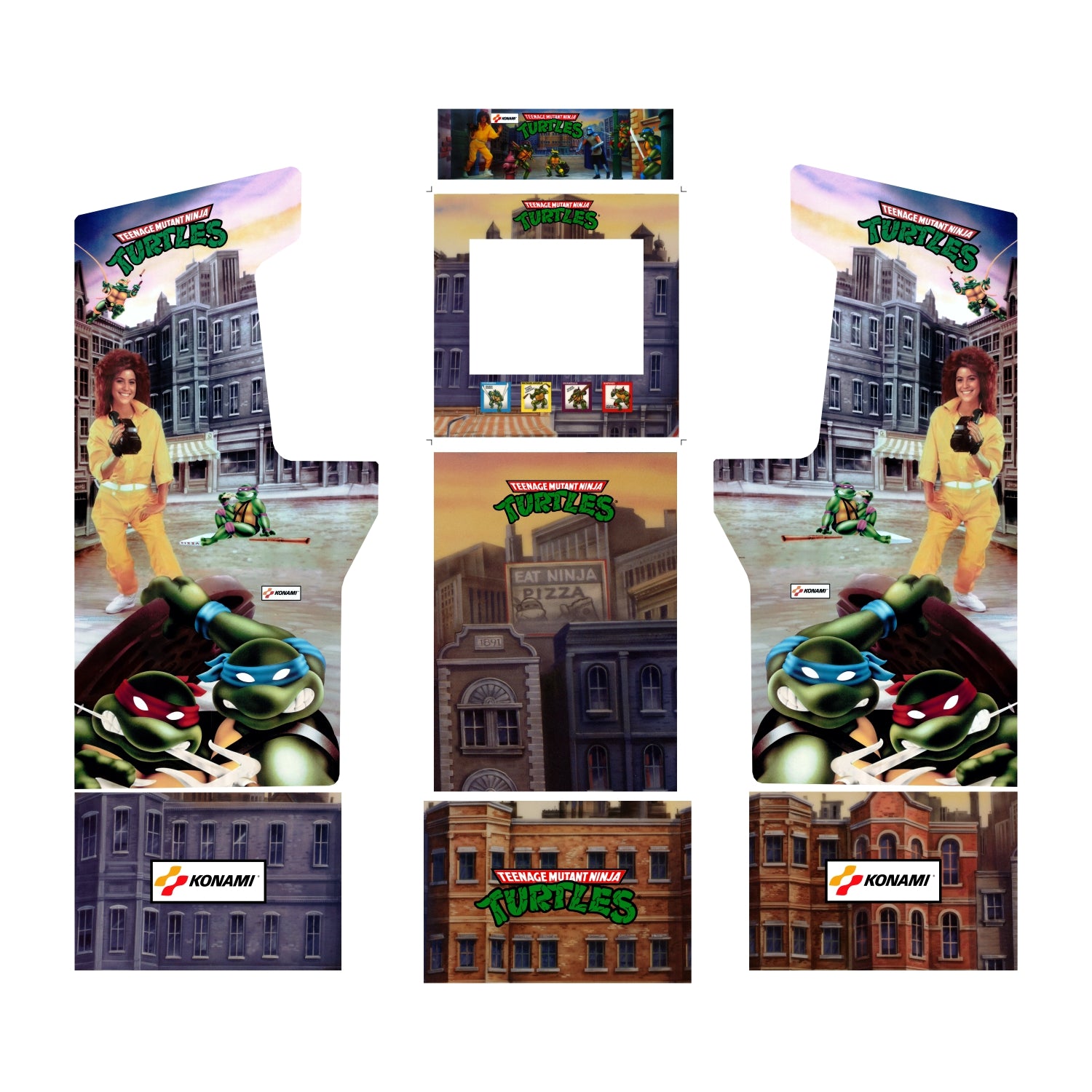 TMNT Turtles - Midway Legacy Edition - ARCADE1UP Art Kit